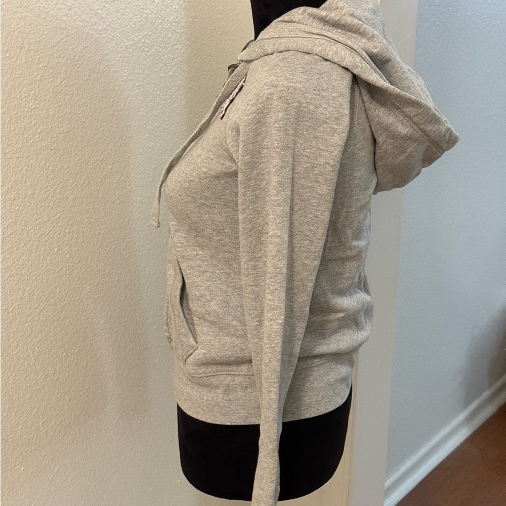 Aeropostale “New York 1987” Grey Zip-up Fleece Hoodie - Picture 4 of 6